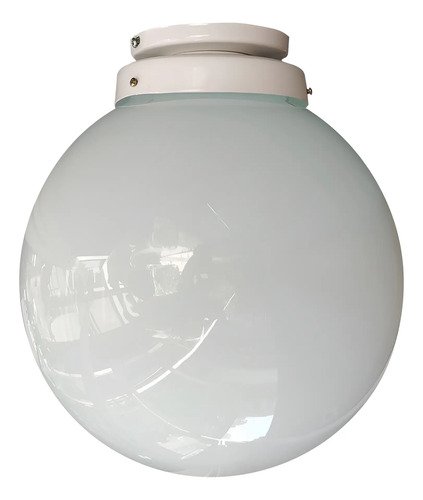 Aplique Globo Vidrio Opal 12x25cm De Techo O Pared - Imagen 4