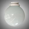 Aplique Globo Vidrio Opal 12x25cm De Techo O Pared - Thumbnail Image 8