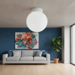 Aplique Globo Pvc 25 Cm Antivandálico De Techo Ó Pared