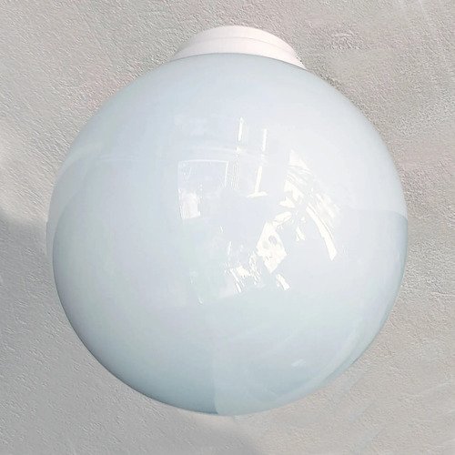 Aplique Globo Vidrio Opal 12x25cm De Techo O Pared - Imagen 7