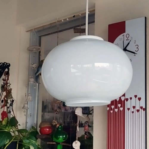 Colgante Globo 1 Luz 2 Bocas (3) Vidrio Opal Moderno - E27 - Imagen 6