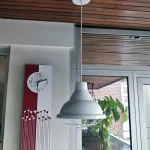 Colgante Campana 25 Chapa 1 Luz Reja De Protección - E27