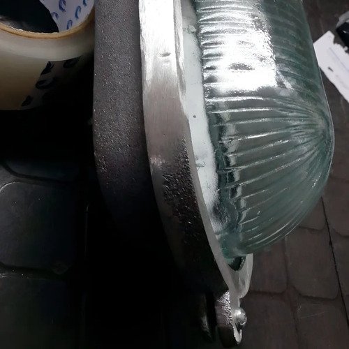 Plafón Fundición Aluminio Ovalado Grande E27 - Imagen 6