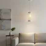 Colgante Tubular Rejilla Moderno 1 Luz Retro Vintage - E27