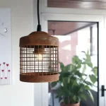Colgante Rejilla Industrial Moderno Vintage Símil Óxido
