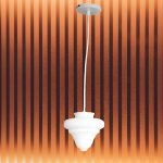 Colgante Trompo 1 De Vidrio 1 Luz Moderno - Apto Led (e27)