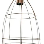 Colgante Jaula Grande Moderna Vintage Metalizada - E27
