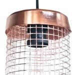 Colgante Rejilla Moderno Vintage Metalizada Apto Led E27