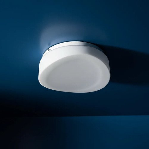 Plafón Chapa Decorativo 2 Luces Vidrio Génesis Apto Led E27 - Imagen 4