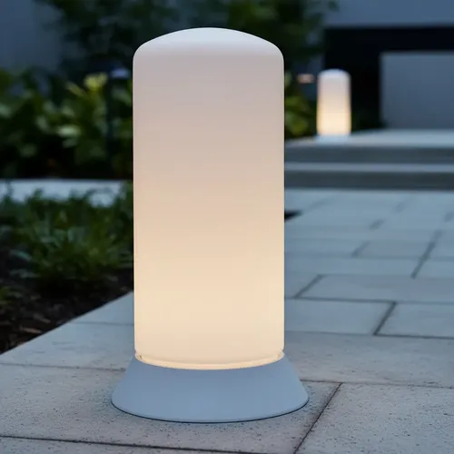 Farol De Piso Alto - Delimitador De Senderos - Apto Led E27 - Imagen 8