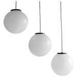 Colgante Globo Pvc 25 Cm Base Rectangular 3 Luces - E27