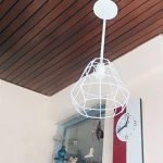 Barral Colgante 30 Cm Orbital Cono Enrejado - Apto Led E27