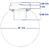 Aplique Globo Pvc 25 Cm Antivandálico De Techo Ó Pared - Thumbnail Image 2