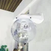 Aplique Globo Ménsula De Pared Exterior Vidrio Burbuja - E27 - Thumbnail Image 8