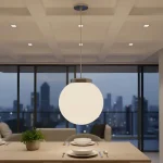 Colgante Globo Esfera Metalizado De Vidrio Opal (12x25) - 1l