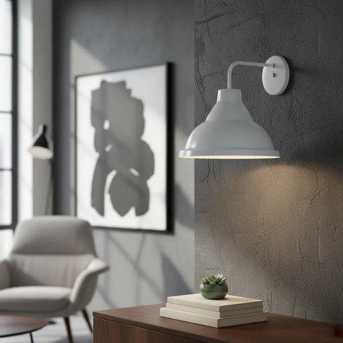Spot Campana Metálica De Pared 25 Cm Moderno Vintage - E27 - Imagen 1