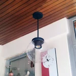 Barral Colgante 30 Cm Globo 20cm Pvc Antivandálico - E27