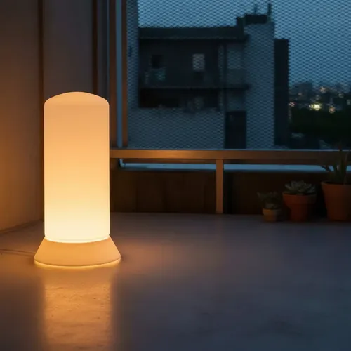 Farol De Piso Alto - Delimitador De Senderos - Apto Led E27 - Imagen 4