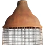 Colgante Campana Rejilla 25 Moderno Símil Óxido - Led - E27