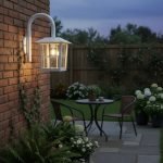 Farol Colonial Con Brazo Casita Mediano (10) Apto Led E27