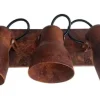Aplique Spot Economico De Chapa 3 Luces Simil Óxido - E27 - Thumbnail Image 6